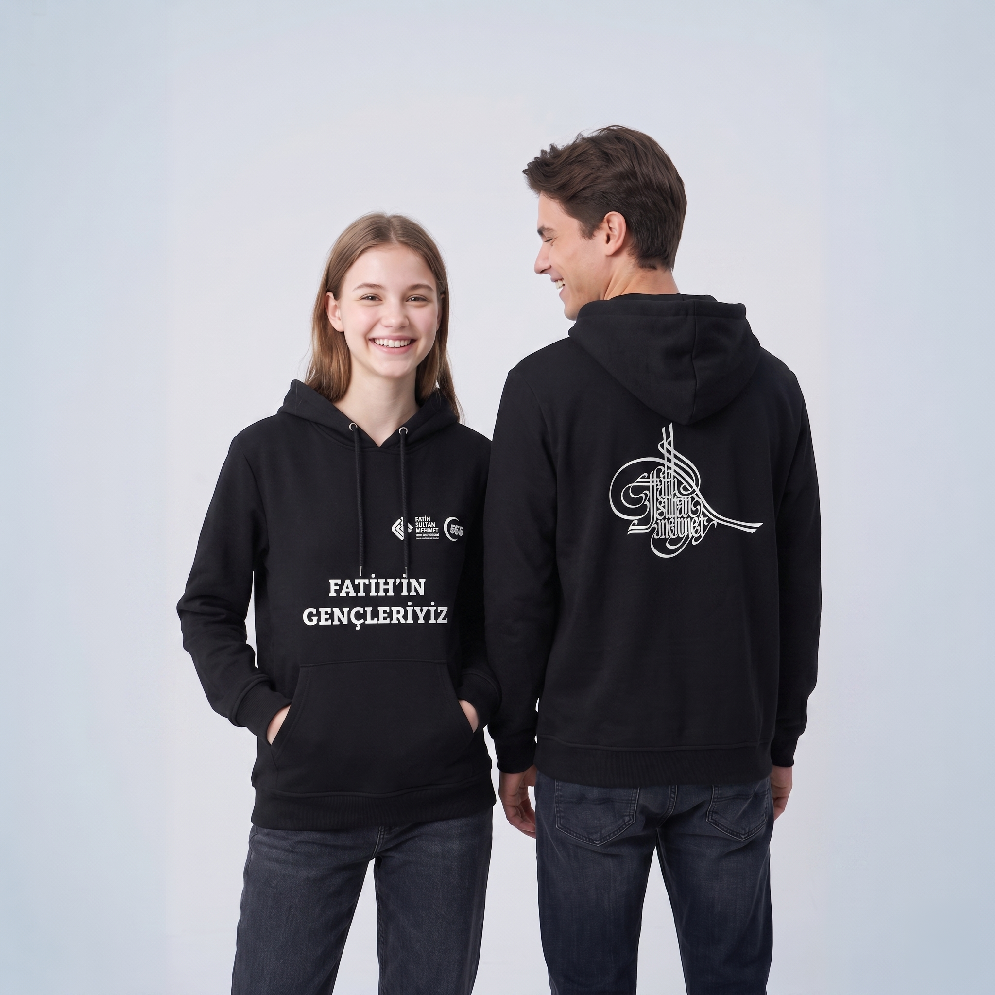 Fatih'in Gençleriyiz Siyah Hoodie