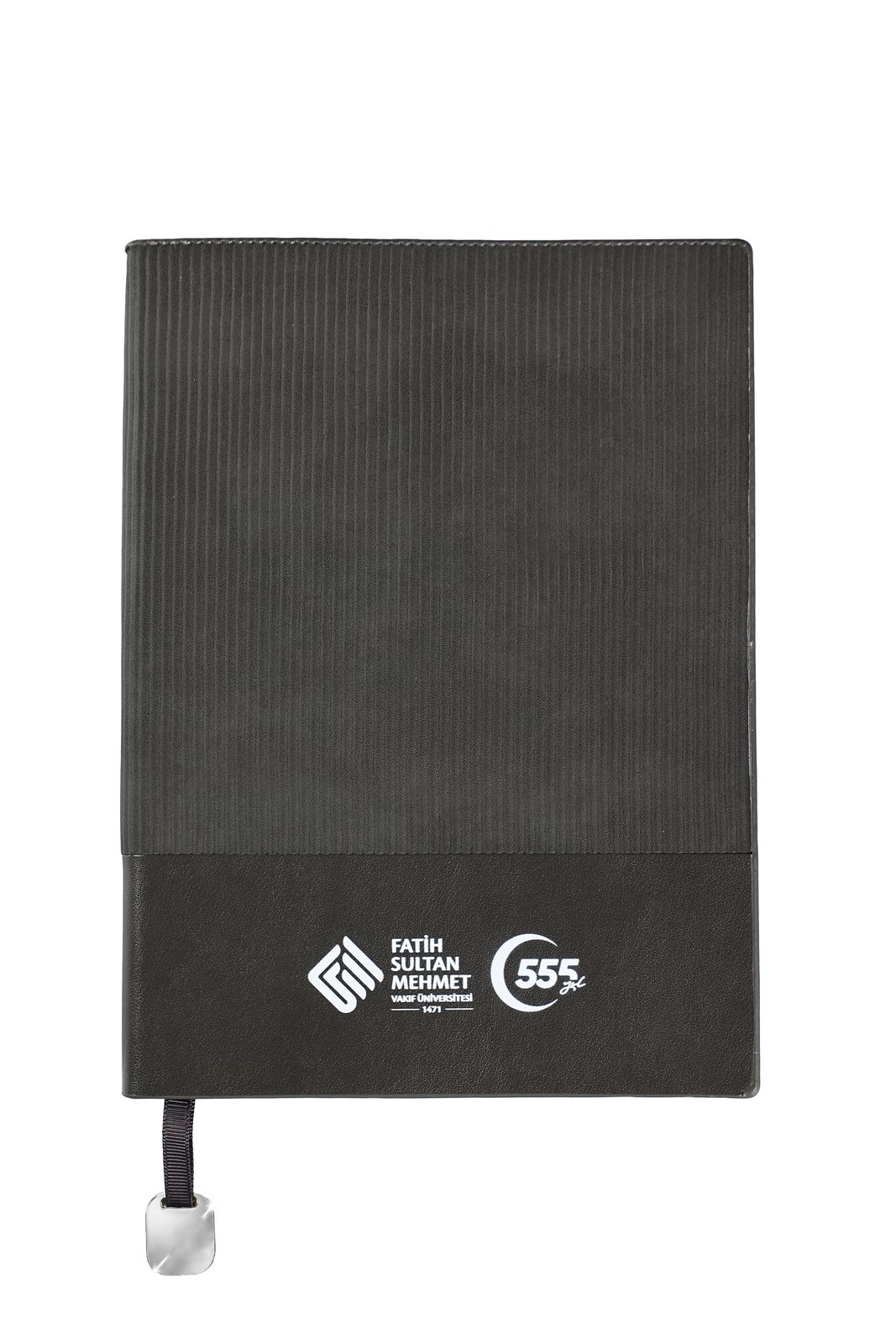 Fsm Kurumsal Defter A5 Yumuşak Kapak Çizgili Ayraçlı 120 Yaprak - Gri, ön