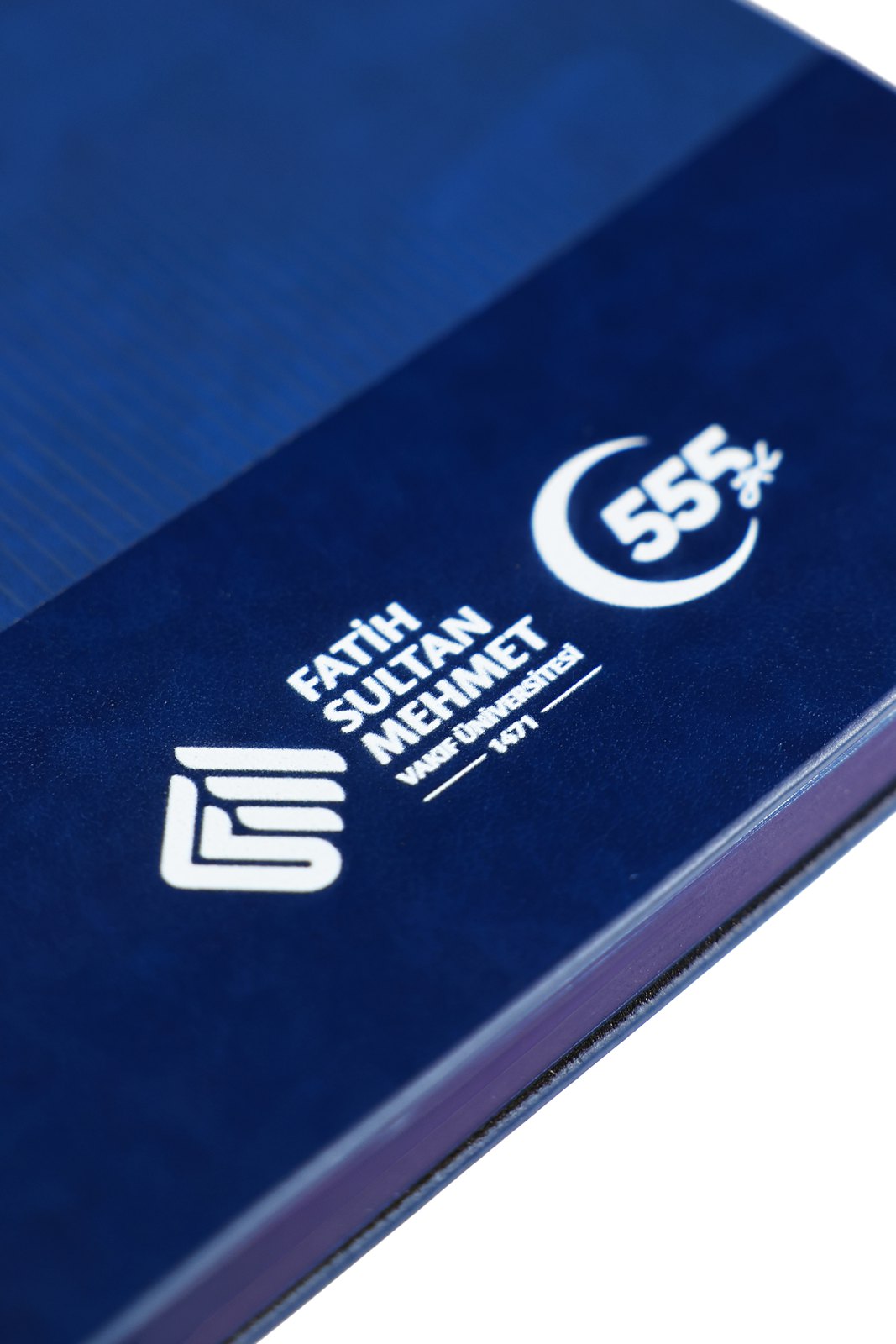 Fsm Kurumsal Defter A5 Yumuşak Kapak Çizgili Ayraçlı 120 Yaprak - Lacivert, logo detayı